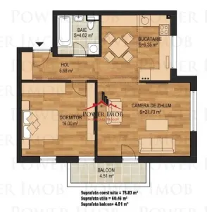 APARTAMENT 2 CAMERE, IN TRACTORUL, LA 500 M DE CORESI MALL - foto 2