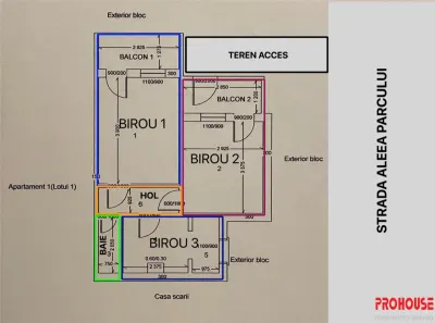 Apartament pretabil birouri - 40 mp - Aleea Parcului - foto 10