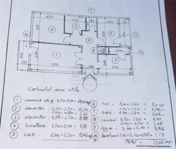 Apartament 3 camere | Obcini | 72.05 mp | 3c-4680 - Suceava