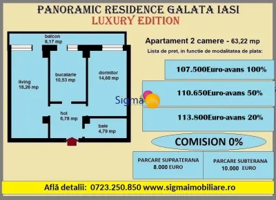 Apartamente noi, modalitati de plata flexibileApartament 2 camere  C1 - foto 2