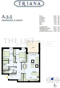 Apartament de LUX 3 camere, Triana, Pipera - foto 14