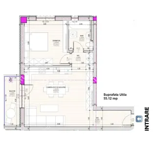 Apartament intabulat cu 2 camere si balcon la etajul 2 situat in Selimbar zona Pictor Brana - foto 5