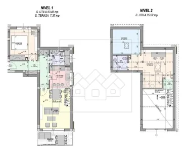 Penthouse deosebit, 3 camere, dressing - 2 bai - foto 11