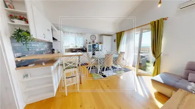 Penthouse mobilat si utilat modern cu terasa de 40 mp - Sibiu