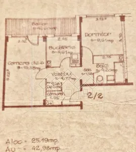 Apartament 2 camere, decomandat, la cheie, zona buna - foto 3