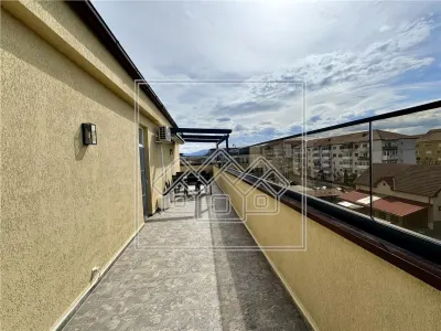 Penthouse de vanzare, terasa de 120 mp, mobilat si utilat confort lux - foto 14