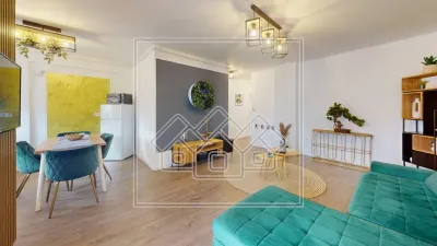 Apartament 3 camere, 2 bai, 2 terase, mobilat si utilat confort lux - foto 8