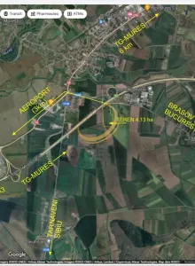 Teren linga autostrada parc logistic - Ungheni