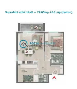 Royal Imobiliare-Vanzare Apartament 3 Camere Zona Albert - Ploiesti