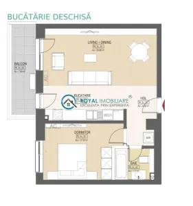 Royal Imobiliare-Vanzare Apartament 2 Camere Zona Vest - Ploiesti