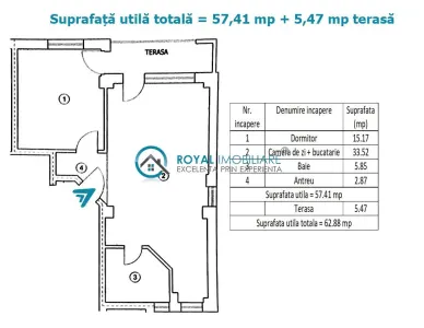 Royal Imobiliare - Vanzare Apartament 2 camere zona Ultracentral - foto 11