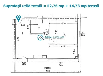 Royal Imobiliare - Vanzare apartament 2 camere zona Albert - foto 10