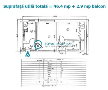 Royal Imobiliare - Vanzare apartament 2 camere zona Ultracentral - foto 15