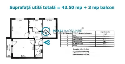 Royal Imobiliare - Vanzare apartament 3 camere zona Lamaita - foto 6