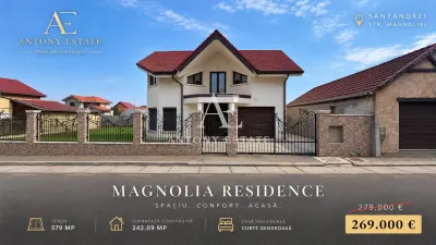 Magnolia Residence | Casa individuala 242 mp | Teren 579 mp | Santandrei, Bihor - Santandrei