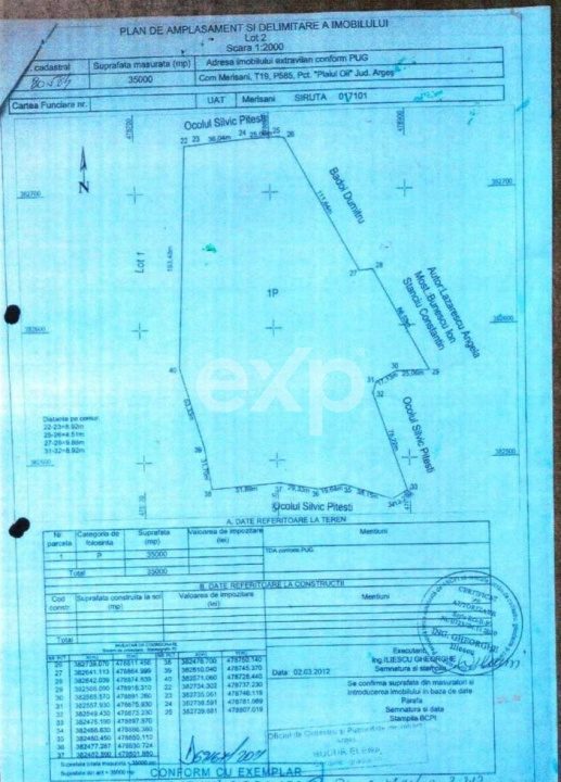 Teren extravilan - pasune 3.5 HA pretabil plantatii - Merisani