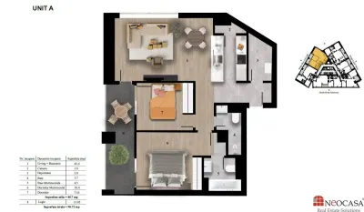 Apartament de 3 camere ultracentral, imobil premium - foto 12