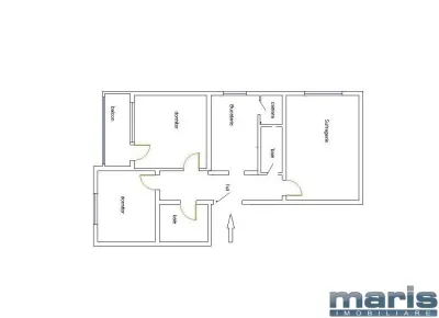 Apartament 3 camere 2 bai cartierul Tudor - foto 8