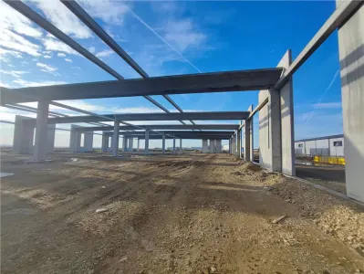 Nou !!! Hala 1200 mp, din structura beton armat/pereti din prefabricate, in Magurele, la sosea asfaltata, aproape centura ; cu personalizare fluxuri/instalatii la cerere, pe baza de comanda ferma; fin - foto 2