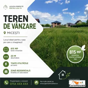 Teren Intravilan De Vanzare , Micesti - Alba Iulia
