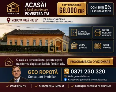 Casa 5 camere in Moldova Noua - Moldova Noua