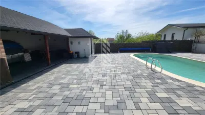 Casa individuala premium cu piscina,280 mpu,teren de 1600 mp,Giarmata - foto 6