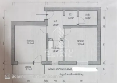 Apartament cu 2 camere, decomandat, Et. 3, Pizzeria Hot, Hunedoara - foto 11