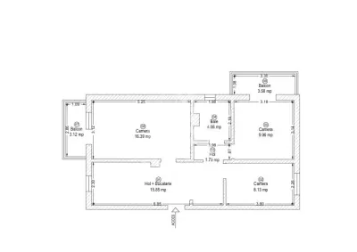 Apartament 3 camere de vanzare, renovat, Lipovei, Timisoara - foto 10