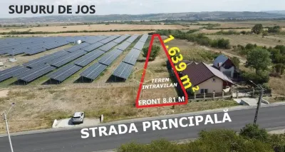 Supuru de Jos | Teren intravilan - 1.639 mp | Acces din E81 / DN 19A - Satu Mare