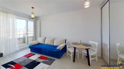 Studio elegant, mobilat si utilat, terasa, loc parcare, pietonala Kasper - foto 17